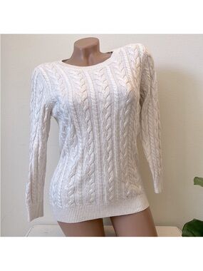 H&M Cable Knit Long Sleeve Sweater
